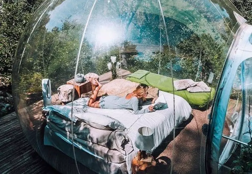 clear bubble tent outdoor shelter