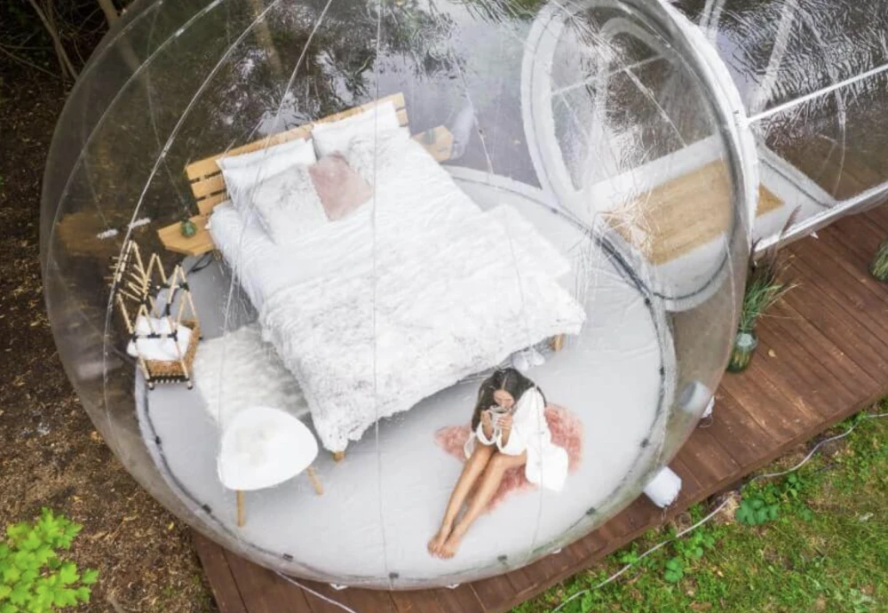 clear inflatable bubble tent