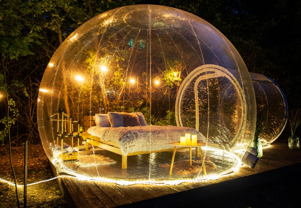 inflatable bubble tent transparent